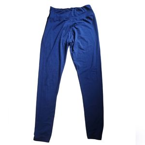 Satina Blue Leggings Yoga Pants Plus Size 25" Inseam